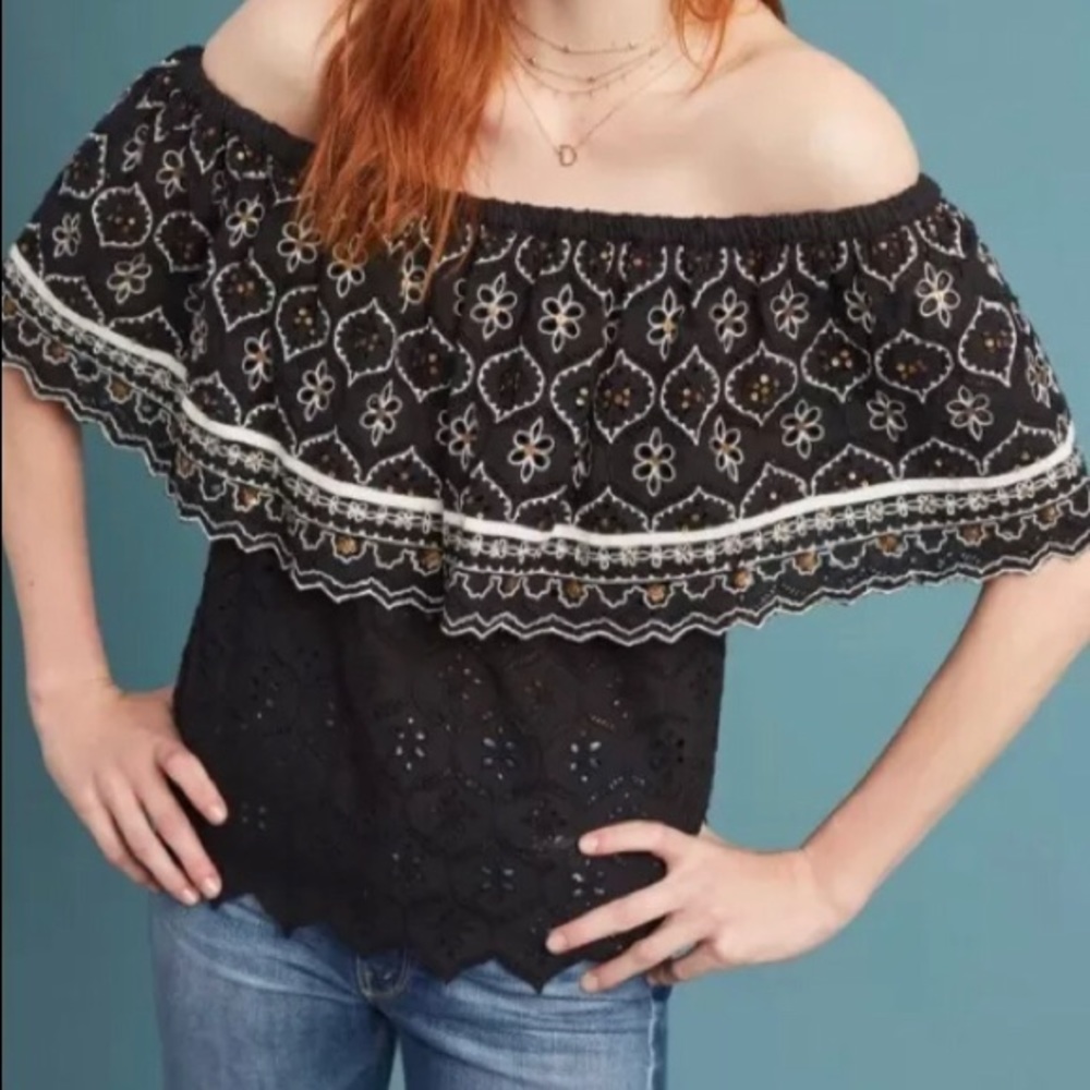 Anthropologie Hemant & Nandita Marva off shoulder